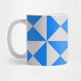 Blue and Gray Big Dipper Patchwork Pattern Mug